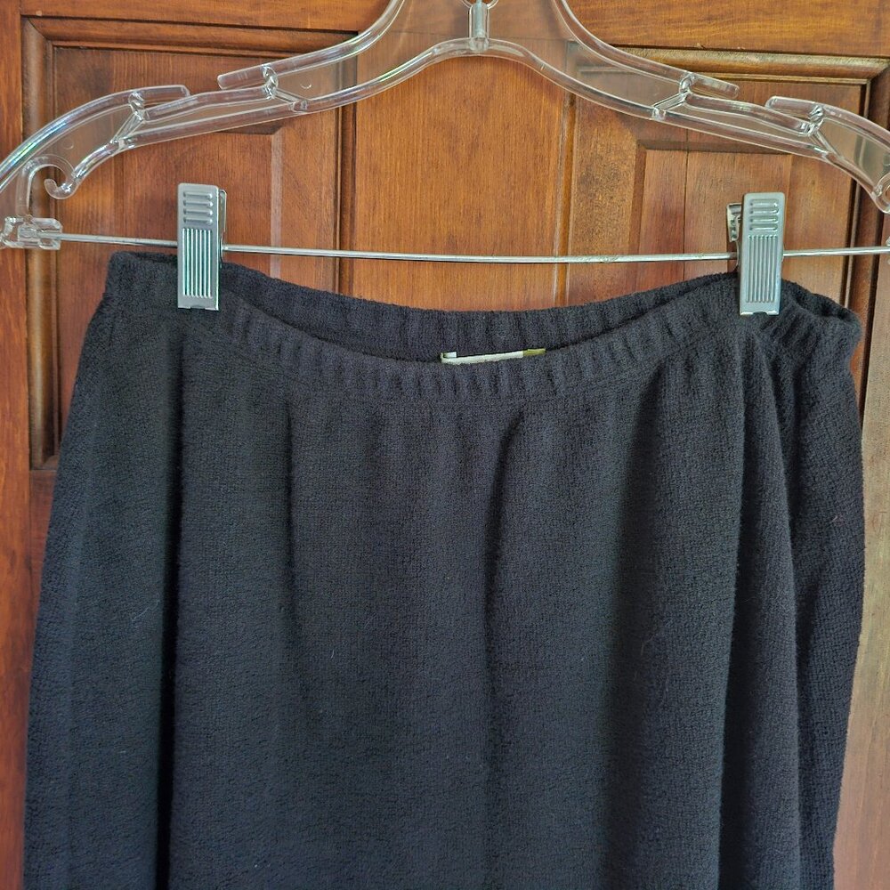Chalet Black Cotton Asymetric Hem Skirt Sz M - Picture 2 of 7